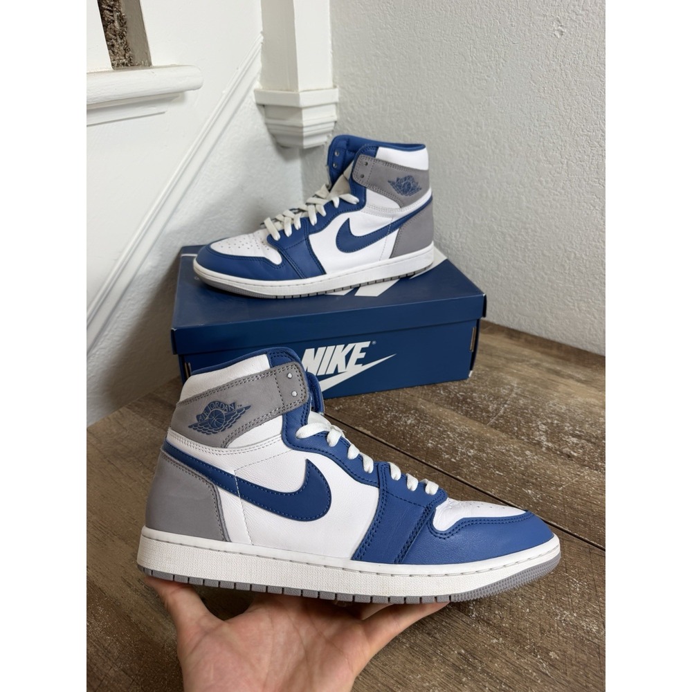 Jordan Air Jordan 1 Retro OG High True Blue Men's High Top Size 10.5 DZ5485-410